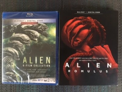 ALIEN COLLECTION 1979-2017 6 Film-6-Blu-Rays & ALIEN ROMULUS-2024 (Blu-Ray) SLIP - Image 1 of 4