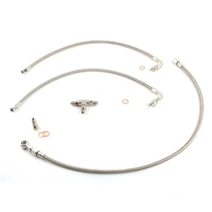 4AN Oil Feed Line For Nissan VG30DET with Garrett GT25R GT28R GT30R Twin Turbo - Bild 1 von 7