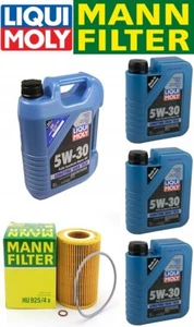 BMW X5 01-06 E53 3.0L M54 OIl Change Kit  w/LIQUIMOLY 5W-30+MANN Filter HU925/x - Picture 1 of 5
