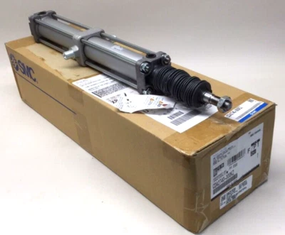 Cilindro neumático de varilla de amarre SMC CDA2T40-300KZ 40 mm diámetro 300 mm carrera con bota de varilla Foto 1 de 4