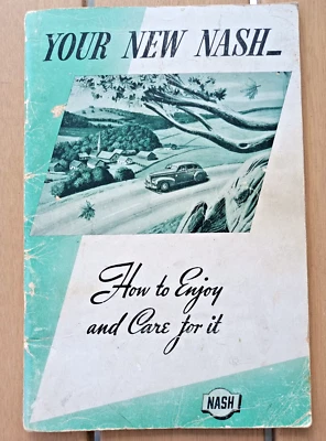 Hoja de guía de lubricación y manual del propietario de Nash 1940 - muy buena, un hallazgo real Foto 1 de 4