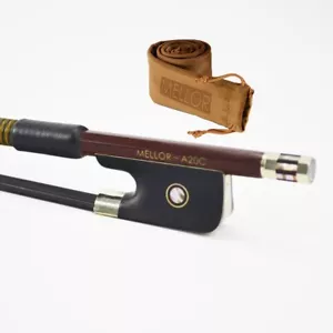 ***HURRY Special Offer!*** Black Hair Brazilwood Cello Bow Warm Tone MELLOR A20C - Picture 1 of 6