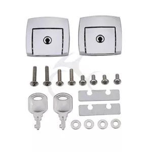 Chrome Pack Trunk Latch Cover For Harley Tour Pak Street Road Glide King 1998-13 - Picture 1 of 10