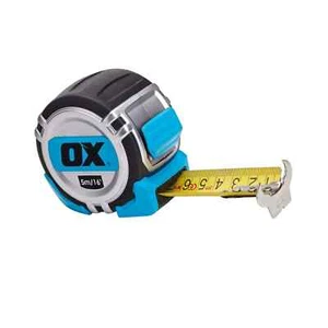 5m Tape Measure Ox Pro Metre Heavy Duty Metric Imperial OX-P020905 Comfort Grip - Picture 1 of 3