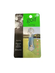 Vintage Marks & Spencer Gold Keyring Brand New Year 2000 Collectable - Picture 1 of 2