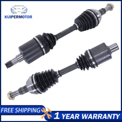 Pair Front CV Axle Shafts For Chevy Impala Buick LaCrosse Pontiac Grand Prix New - Image 1 of 4