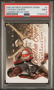 2000 SKYBOX DOMINION WNBA #3 CYNTHIA COOPER COLLECTION PSA 9 Houston Comets - Picture 1 of 2