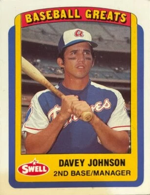 1990 Swell Baseball Greats #61 Davey Johnson  - Image 1 of 2