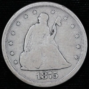 1875-S 20c Seated Liberty Twenty Cent Piece - Picture 1 of 2