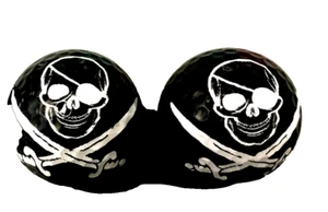 SKULL AND BONES FACE GOLFBALL 2 BÄLLE - Bild 1 von 1