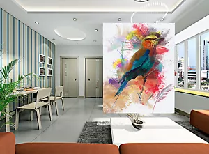 3D Graffiti Color Bird 567 Paper Wall Print Wall Decal Wall Deco Indoor Murals - Picture 1 of 7
