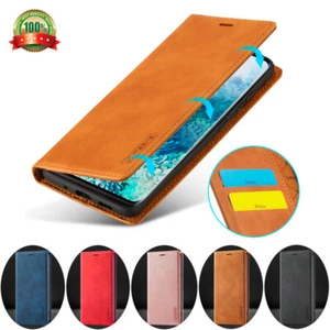 Custodia portafoglio pelle magnetica porta carte per Samsung Galaxy S24 FE/S24+/S25+ - Foto 1 di 33