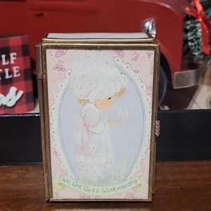 Precious Moments Caja de baratijas ""We Are God's Workmanship Espejado 1992 - Imagen 1 de 6