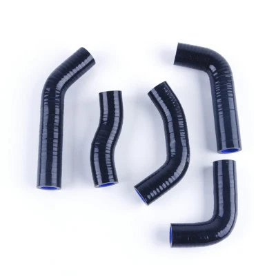 For HONDA XR650R XR650 Silicone Radiator Coolant Hose Pipe Kit 2000-2008 Black — 第 1/4 张图片