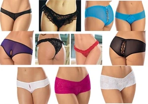 Crotchless Panties in a Variety of Styles by Escante Lingerie - Free Shipping - Picture 1 of 13