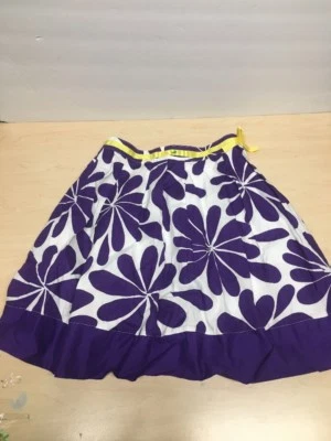 MINI FALDA SUELO NIÑA 11-12 Y MORADO/BLANCO Foto 1 de 4