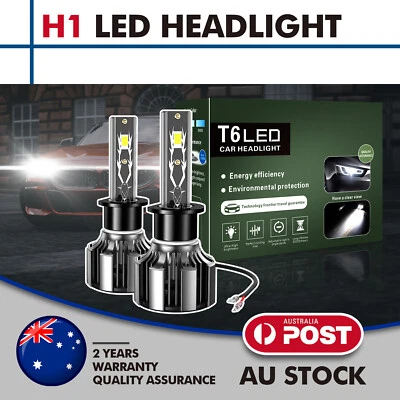 NEW For Honda S2000 (2000-2009) 2x H1 Front Light Bulbs 6000K White 90000LM AU - image 1 of 4