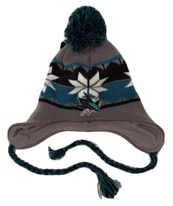 Zephyr NHL San Jose Sharks "Tassle" Knit Hat BRAND NEW WITH TAGS - Picture 1 of 2