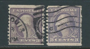 Bigjake: #493 y 494, bobinas Washington de 3 centavos, tipos I y II - Imagen 1 de 2