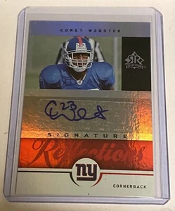 2005 UD Reflections Rookie Corey Webster Auto! - Picture 1 of 2