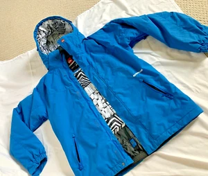 Quiksilver Jacket Boys XXL 16 Blue Youth Full Zip Hood Ski QuikTech 5.000M - Picture 1 of 20