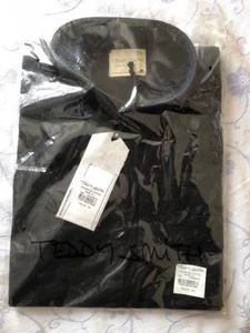 TEDDY SMITH short sleeve Shirt BLACK ( L ) LARGE 100% cotton - Picture 1 of 9