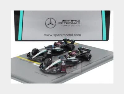 1:64 SPARK Mercedes Gp Set F1 W15 #44 Las Vegas Gp 2024 Hamilton Russell Y419 - Immagine 1 di 2