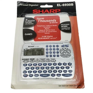Sharp Personal Organizer Games Translator Phone Book Memo New EL-6930B - Picture 1 of 2