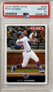 2019 TOPPS TOTAL #209 PETE ALONSO RC ROOKIE PSA 10 GEM MINT - Picture 1 of 1