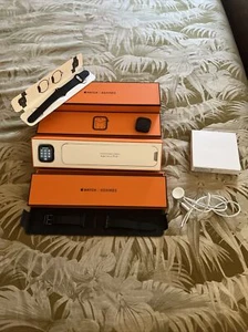 Apple Watch Series 5 Hermes Hermès 40 Black Stainless Steel - 2 Bands - Picture 1 of 18