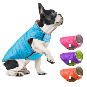 Reversible Small Pet Dog Jackets Reflective Down Jacket Puppy Cat Coat Costumes