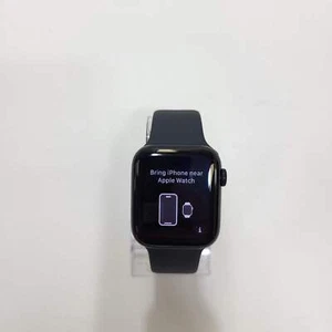 Unlocked Apple Watch SE 2nd Gen 44MM Black Aluminum Black Sport Band MNU03LL/A - Zdjęcie 1 z 6