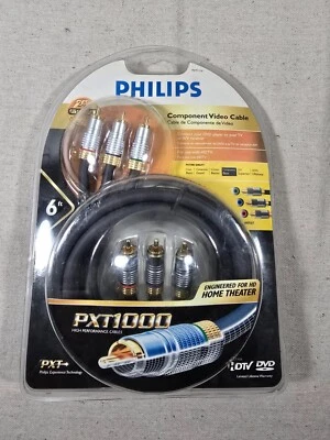 Philips серия PXT1100: компонентные видеокабели PXT1116, 6-дюймовые разъемы RCA RGB - Изображение 1 из 4