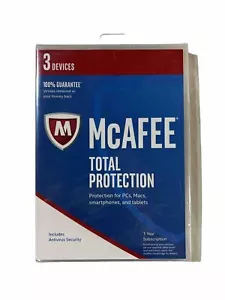 BRAND NEW McAFEE Antivirus Total Protection 2017 (3 Devices) Factory Sealed Pkg - Picture 1 of 6