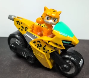 Paw Patrol Cat Pack Wild the Cheetah Deluxe Vehicle Pull Back Bike Figure Toy - Picture 1 of 17