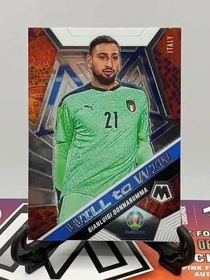 2021 Panini Mosaic Soccer Will To Win Gianluigi Donnarumma Insert Card - Image 1 of 2