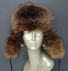Hut aus echtem Fell/Leder russischer Stil mit Klappen R.K. Salon Lakkitehdas Finnland