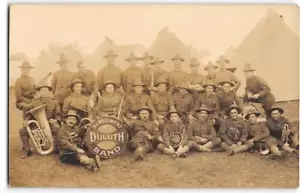 3rd Regiment Duluth Band RPPC Minnesota Military National Guard 1910s Postcard - Picture 1 of 2