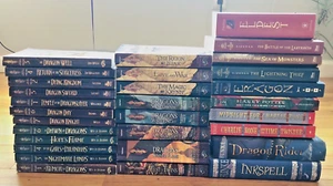 Lot 31 Books DragonLance Percy Jackson Harry Potter Fantasy Paperback Hardcover - Picture 1 of 24