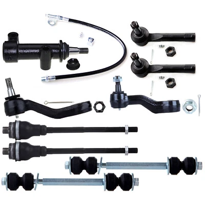 9x Para Chevrolet Silverado 1500 GMC Yukon 2000-2006 Barra estabilizadora delantera Extremo de varilla de amarre Foto 1 de 4