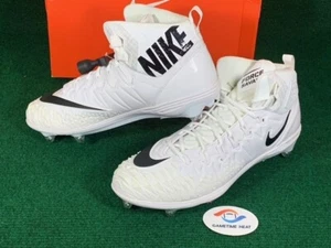 Nike Force Savage Pro D Promo Football Cleats White Black 14.5 923304 Detachable - Picture 1 of 5