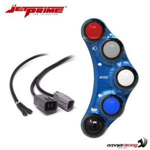 JetPrime road left handlebar switches 7 button blue for Suzuki GSXR1000 2017> - Imagen 1 de 8