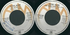 Record 45 RPM Peter Allen – I Go To Rio the More I See You - Picture 1 of 1