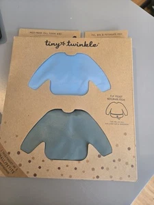 Lightweight Long Sleeve Bibs, 2 Pack Waterproof for Stress-Free Toddler Feeding - Picture 1 of 1