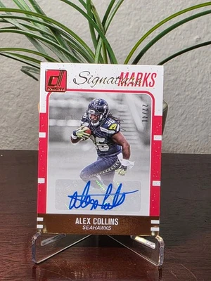 Alex Collins: 2016 Donruss Football Signature Marks Auto /40 - Image 1 of 3