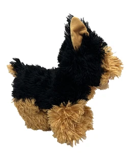 Peluche Build A Bear Yorkie Dog 13" nero marrone shaggy in piedi peluche ottime condizioni - Foto 1 di 10