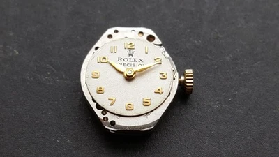 VINTAGE LADIES ROLEX PRECISION CAL 1300 WRIST WATCH MOVEMENT COMPLETE & WORKING - Image 1 of 3