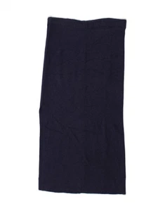 BENETTON Womens Midi Skirt XS W25 Navy Blue Cotton BT13 - Picture 1 of 3