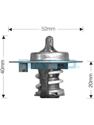 Dayco Thermostat fits Kia Mentor / Shuma 1.8 FB (AFB243) (DT27G) - image 1 of 4