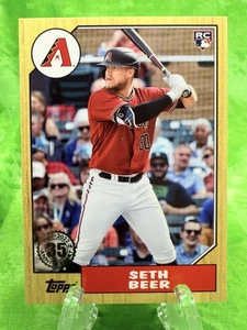 Seth Beer RC - 1987 Topps - 2022 Topps Series 1 #T87-98 Diamondbacks - Picture 1 of 11